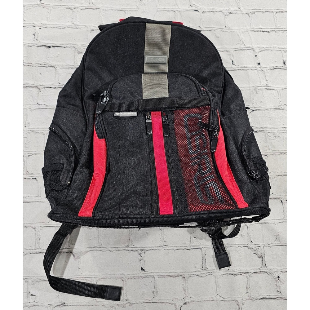 Osiris Backpack Mens OS Black Red Urban Sound System Vintage Y2K Skater Bag